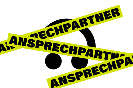  Grafik mit Aufschrift »Ansprechpartner«